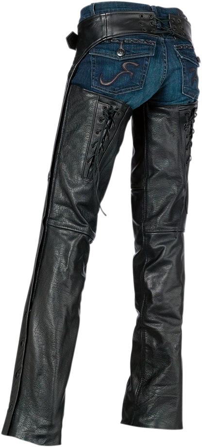 Z1R Women's Sabot Chaps - Black - Small 2815-0096