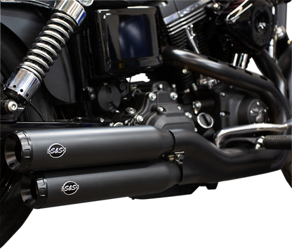 S&S CYCLE Grand National Mufflers - Ceramic Black 550-0725