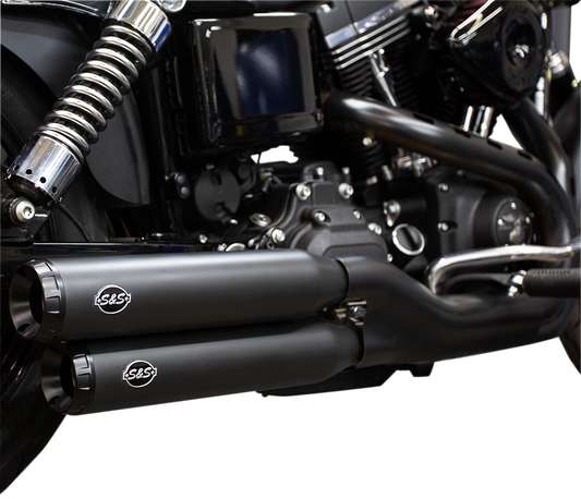 S&S CYCLE Grand National Mufflers - Ceramic Black 550-0725