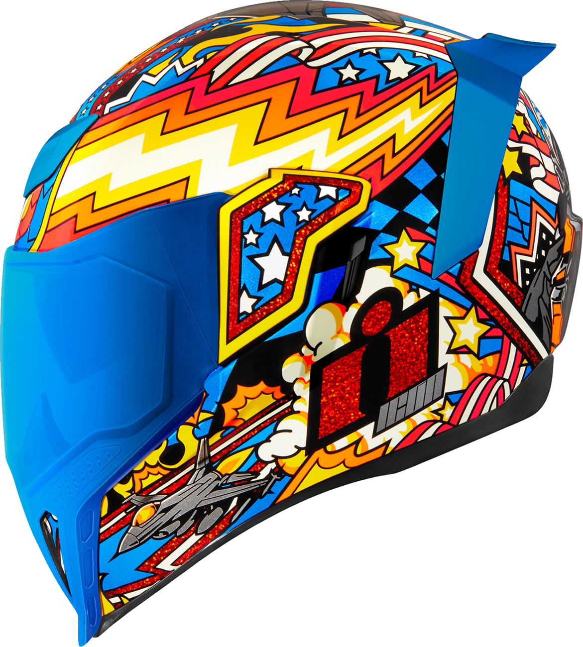 ICON Airflite™ Helmet - Flyboy - Blue - Large 0101-16013