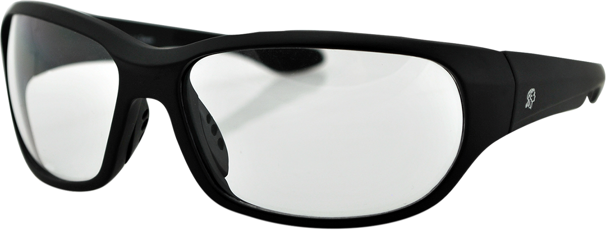 ZAN HEADGEAR New Jersey Sunglasses - Matte Black - Clear EZNJ01C