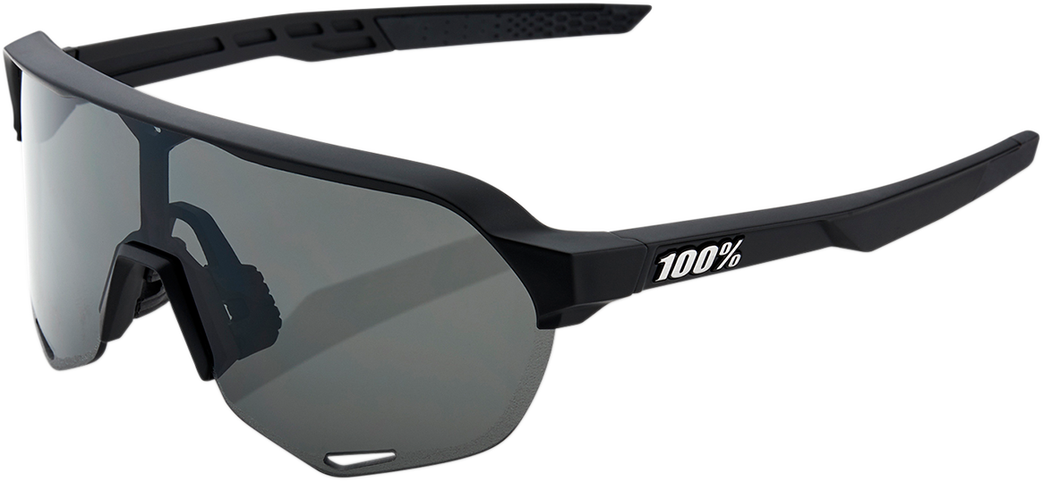 100% S2 Sunglasses - Black - Smoke 60006-00000