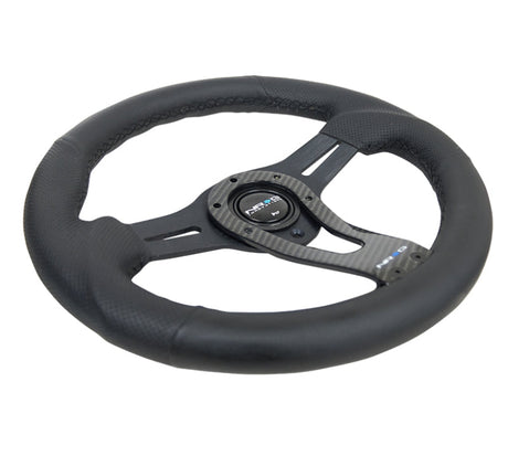 NRG Reinforced Steering Wheel (320mm) w/Carbon Center Spoke RST-002RCF
