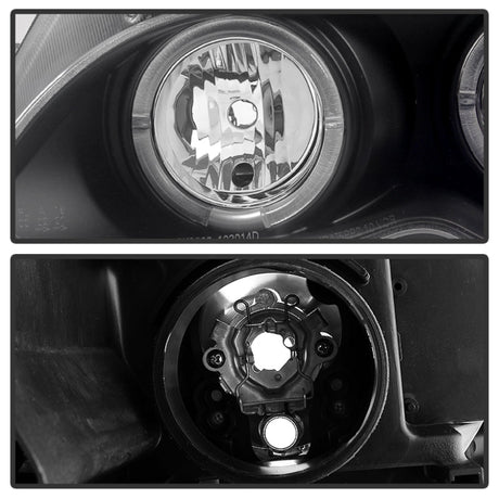 Spyder BMW E46 3-Series 02-05 4DR Projector Headlights 1PC LED Halo Blk PRO-YD-BMWE4602-4D-AM-BK 5042415