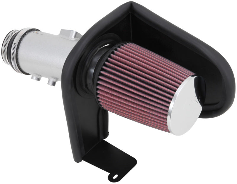 K&N 13-14 Honda Accord 3.5L V6 69 Series Typhoon Air Intake System - Silver Cold Air Intake Kit 69-1212TS