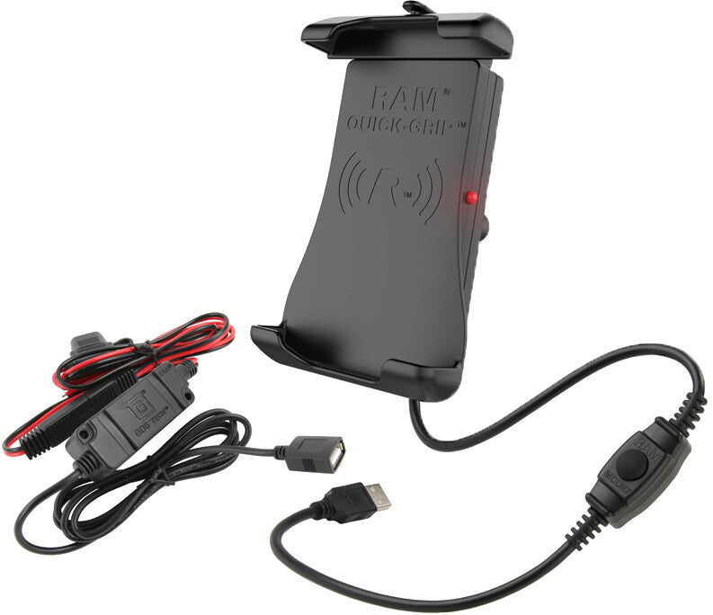 RAM Wireless Charging Holder Quick Grip W/Harness RAM-HOL-UN14WB-V7M