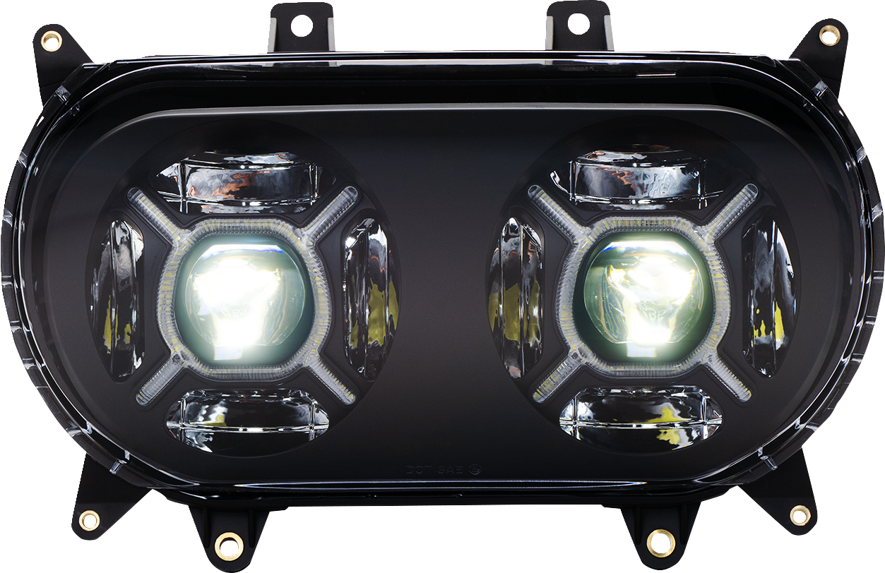 CUSTOM DYNAMICS LED Headlight - Black - Road Glide CD-RG-H-B