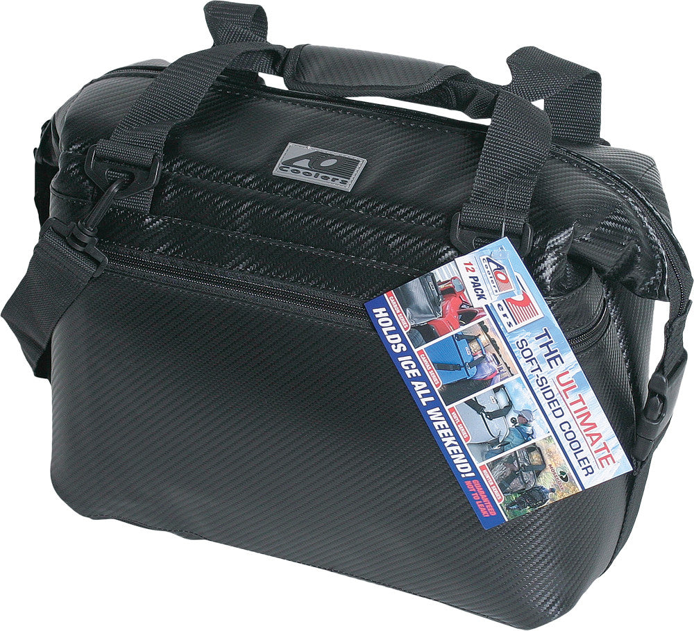 AO COOLERS Carbon Cooler 12/Pk Black 14"X7"X12" AOCR12BK