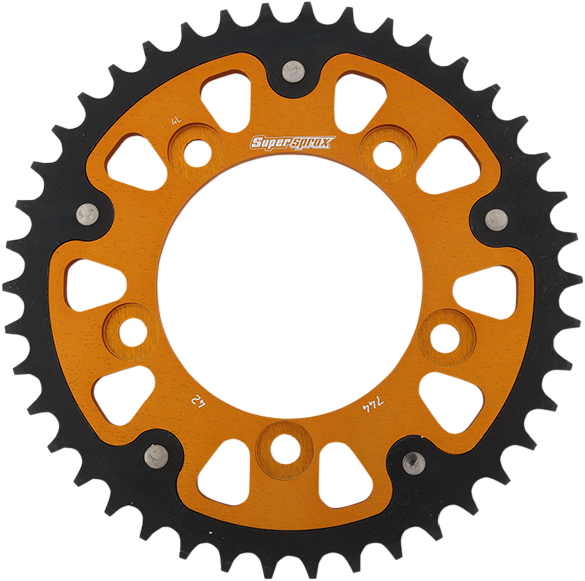 SUPERSPROX Stealth Rear Sprocket - 42 Tooth - Gold - Ducati RST-744-42-GLD