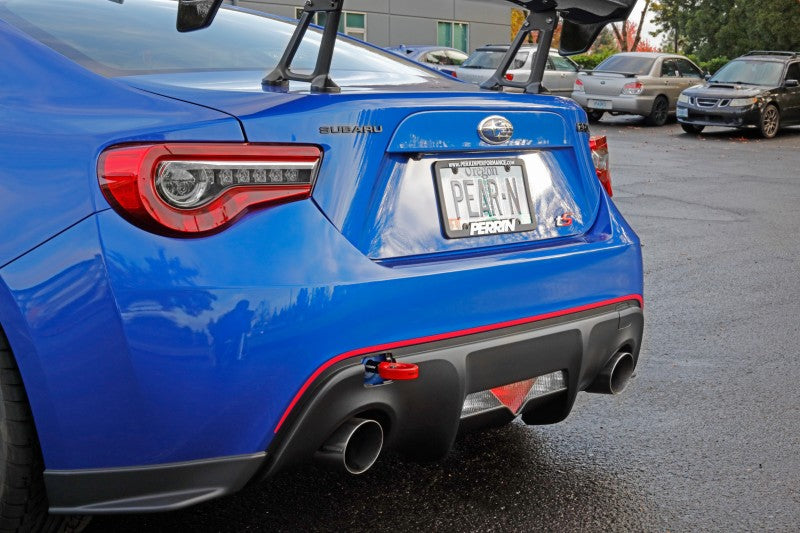 Perrin 13-20 & 2022 Subaru BRZ / 13-16 Scion FRS / 17-20 Toyota 86 Tow Hook Kit (Rear) - Red PSP-BDY-255RD