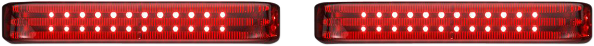 CUSTOM DYNAMICS Saddlebag LED Lights - Sequential - Chrome/Red PB-SBSEQ-BCM4CR