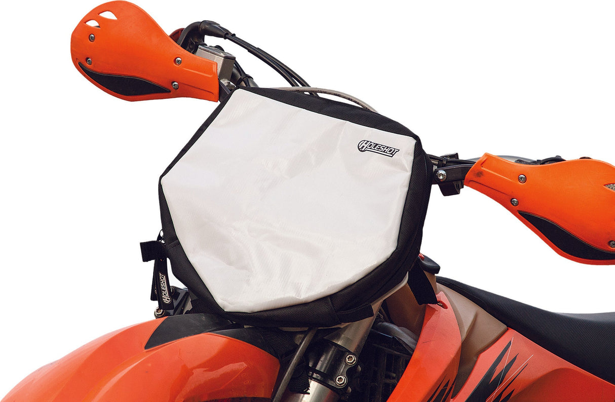 HOLESHOT Front Number Plate Bag Black 80026660