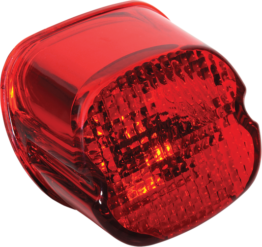 DRAG SPECIALTIES Taillight Lens - Bottom Tag Window - Red 12-0402D