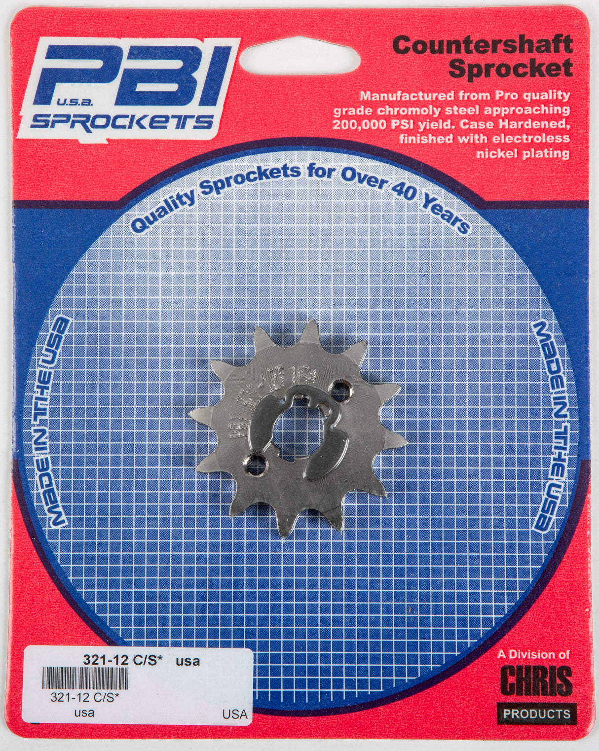 PBIFront Cs Sprocket Steel 12t-420 Hon321-12