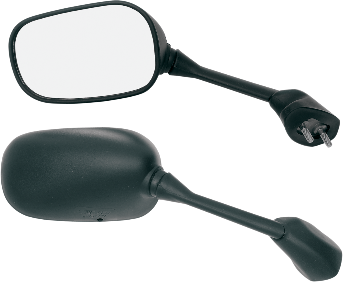 Parts Unlimited Mirror - Black - Left R1-1000-Lh