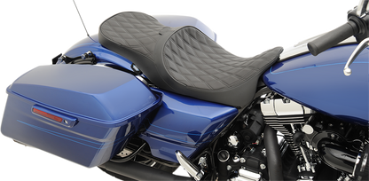 DRAG SPECIALTIES Low Touring Seat - Diamond - Driver's Backrest - FL '08-'22 0801-1008