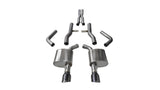 Corsa 15-16 Dodge Charger SRT/Scat Pack/R/T 6.4L Black Xtreme Cat-Back Exhaust 14996BLK