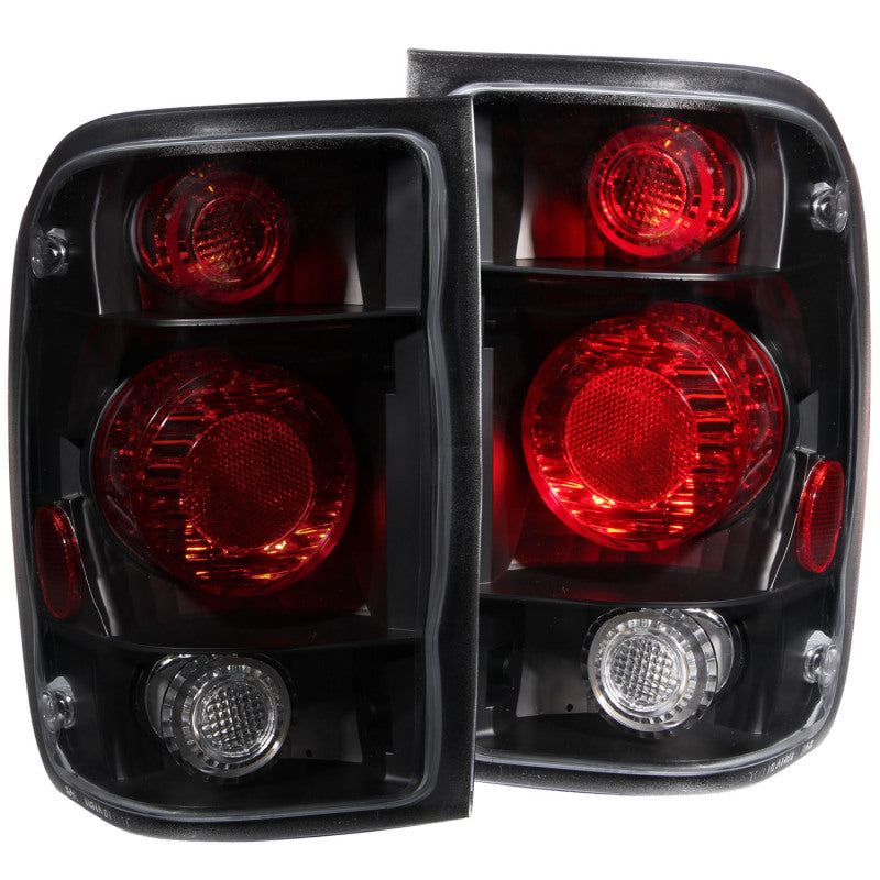 ANZO 1998-2000 Ford Ranger Taillights Dark Smoke G2 211178