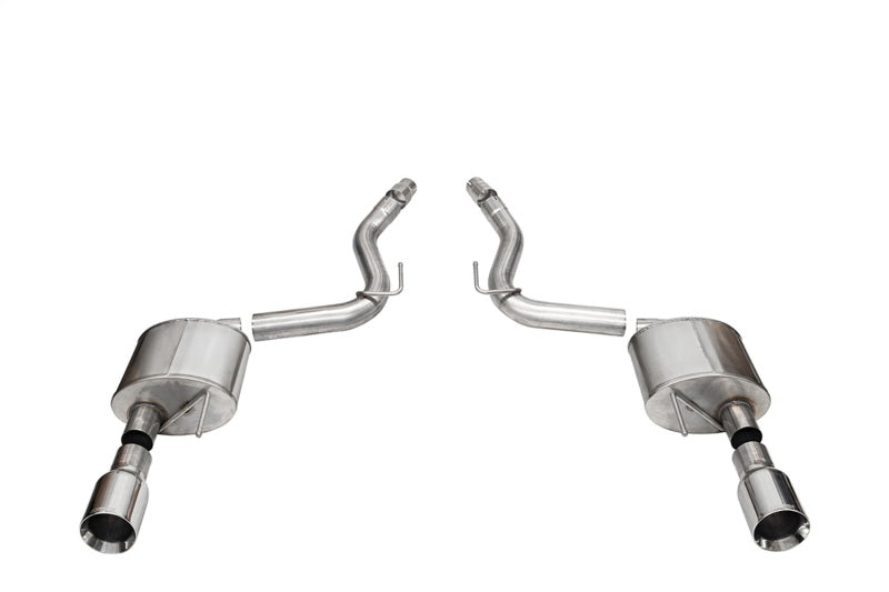 Corsa 2024 Ford Mustang GT Sport Axle-Back Dual Rear Exit with 4.5in Straight Cut Polished Tips 21253