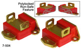 Prothane GM Motor Mounts - Type A Short - Red 7-504