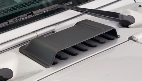 Bushwacker 98-18 Jeep Wrangler Trail Armor Hood Scoop (Textured Tpo) - Black 15002
