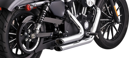 VANCE & HINES Shortshots Staggered Exhaust System - Chrome 17329