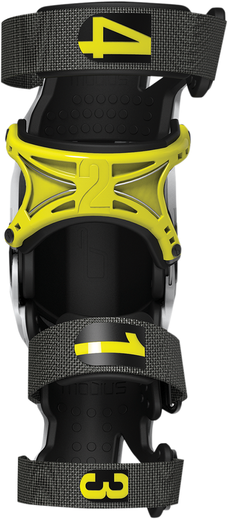 MOBIUS X8 Knee Braces - White/Yellow - XL 1010105