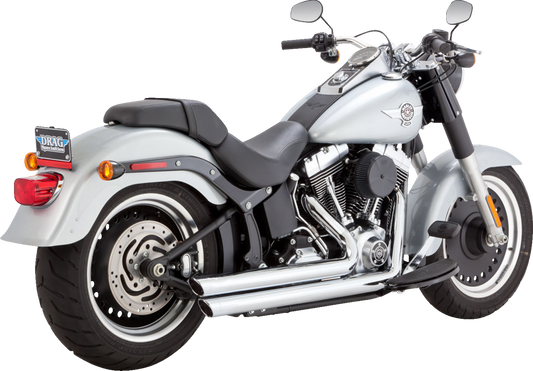 VANCE & HINES Big Shots Staggered Exhaust System - Chrome 17339