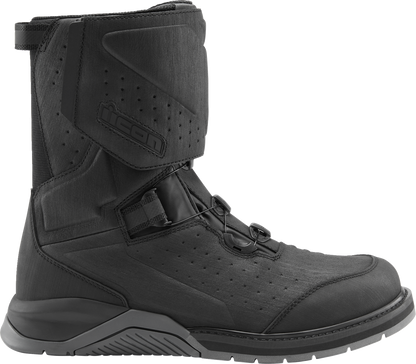 ICON Alcan Waterproof Boots - Black - Size 9.5 3403-1236