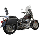 BASSANI XHAUST 2-into-1 Ripper Exhaust System - Short - Chrome - Twin Cam Softails  1S6C
