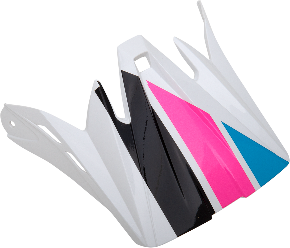 Z1R Rise Visor Kit - Child - Evac - Gloss White/Pink/Blue 0132-1404