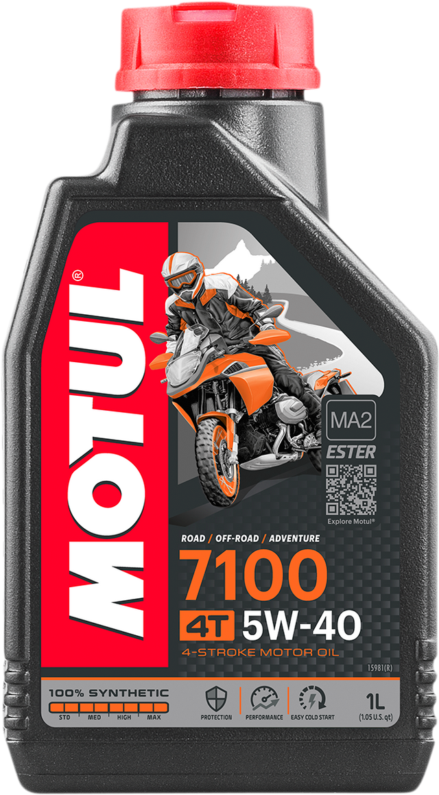 MOTUL 7100 4T Synthetic Oil - 5W-40 - 1L 104086