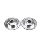 Power Stop 84-87 Chevrolet Corvette Rear Evolution Drilled & Slotted Rotors - Pair AR8221XPR