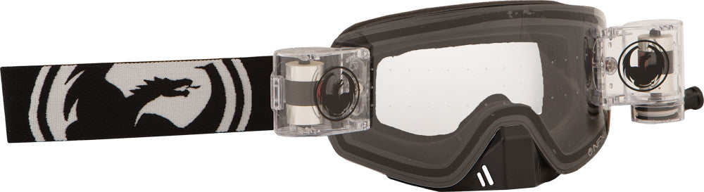 DRAGON Nfxs Goggle Black W/Clear Rapid Roll Lens 722-1731