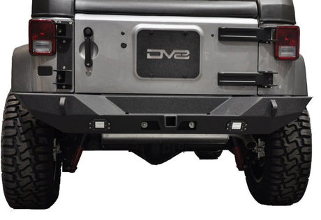 DV8 Offroad 07-18 Jeep Wrangler JK Full Length Rear Bumper w/ Lights RBSTTB-10