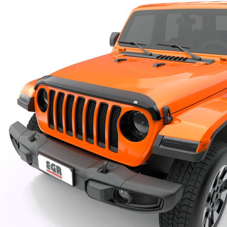 EGR Jeep 2018+ Wrangler / 2020+ Gladiator Superguard Hood Shield - Dark Smoke (305251) 305251