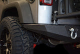 DV8 Offroad 07-18 Jeep Wrangler JK Rear Bumper Full Length RBSTTB-09