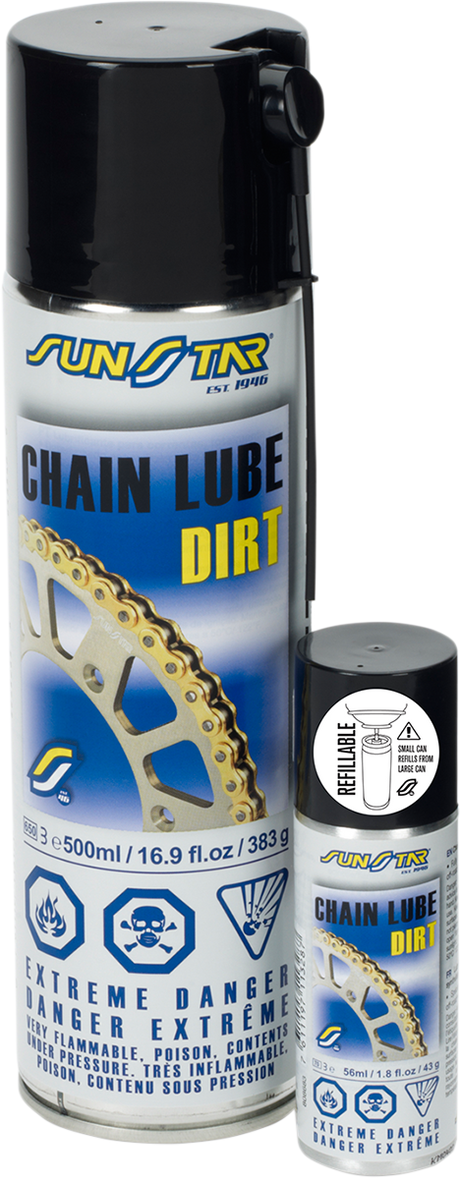 SUNSTAR SPROCKETS Off-Road Chain Lube - 56ml fl oz. - Aerosol SSLUBE-56MX