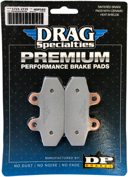 DRAG SPECIALTIES Sintered Metal Brake Pads - Softail HDP583