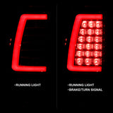 ANZO 2003-2006 Chevy Silverado 1500 LED Taillights Plank Style Chrome With Red/Clear Lens 311335