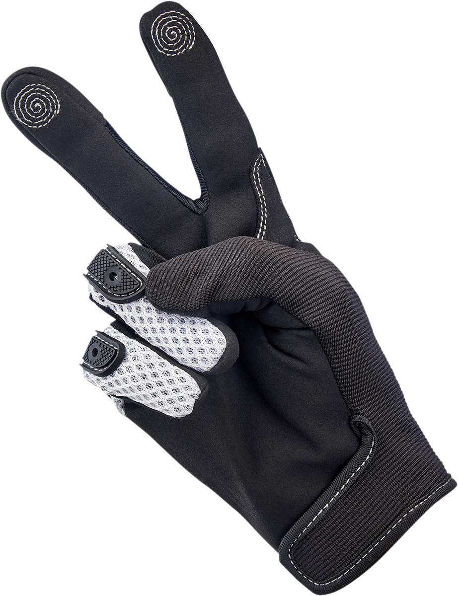 BILTWELL Anza Gloves - White - Large 1507-0401-004