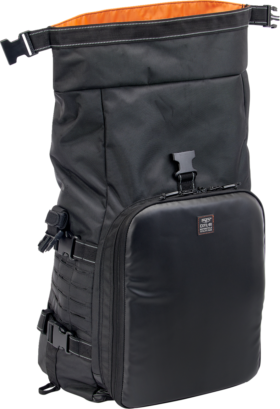 BILTWELL EXFIL-80 Motorcycle Bag - Gen 2 - Black 3014-01