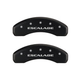 MGP 4 Caliper Covers Engraved Front & Rear Escalade Red finish silver ch 35015SESCRD