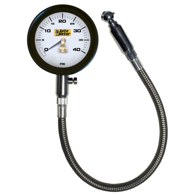 Autometer NASCAR Performance 40PSI Lo-Pressure Tire Pressure Gauge 2162