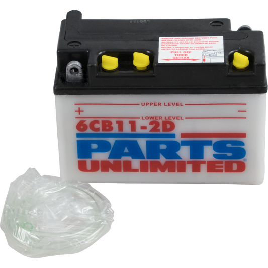 Parts Unlimited Conventional Battery 6cb112d