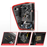 Anzo 04-15 Nissan Titan Full LED Tailights Chrome Housing Red/Clear Lens 311422