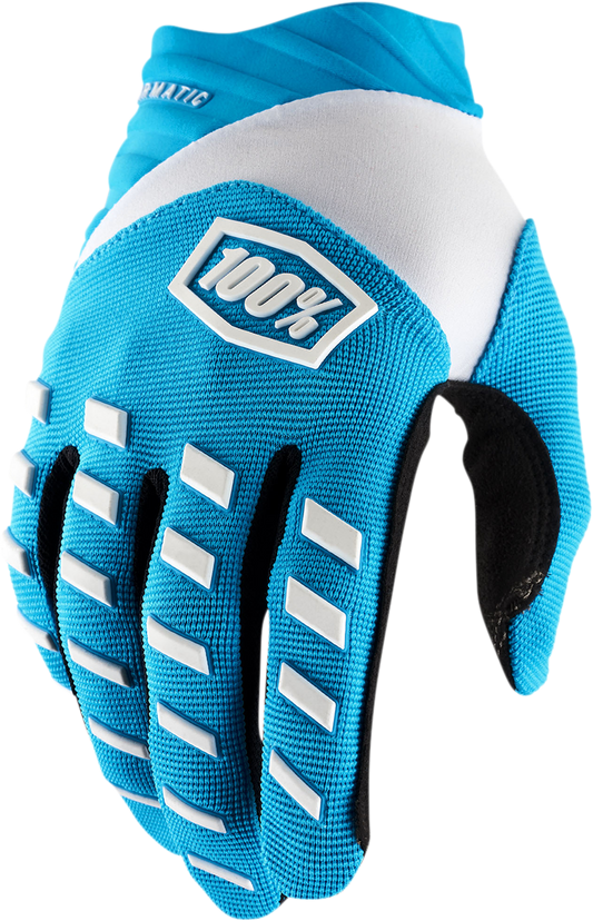 100% Airmatic Gloves - Blue - Medium 10000-00006