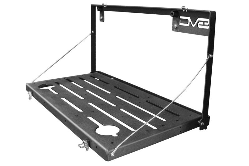 DV8 Jeep JL Tailgate Mounted Table (Trail Table) - Black TTJL-01