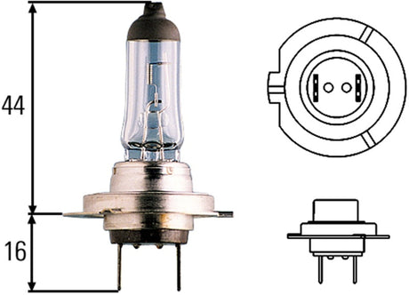 Hella Optilux H7 100W XB Extreme Blue Bulbs (Pair) LAH71070307
