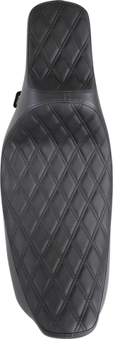 DRAG SPECIALTIES Asiento Predator III de alcance extendido - Doble diamante - Negro NO ES UN ASIENTO PARA 2 personas 8011369